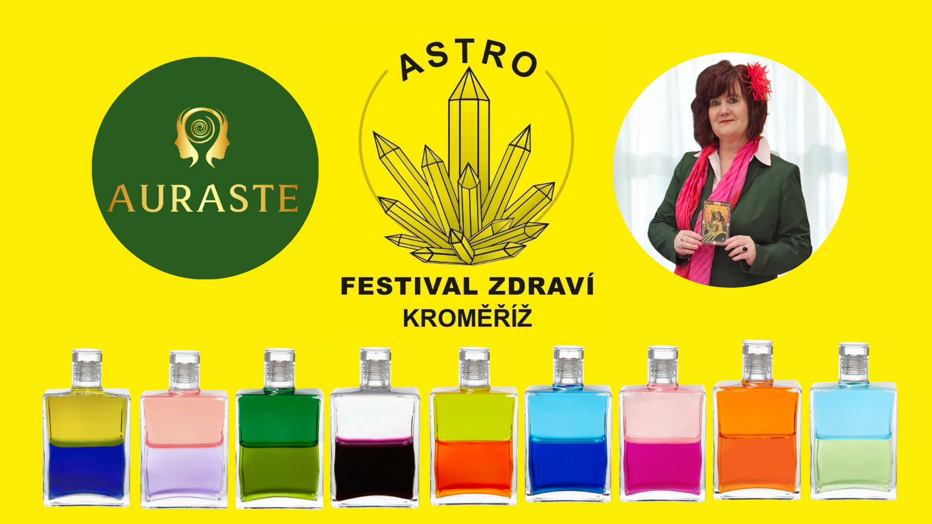 Festival zraví v Kroměříži Auraste na obrázku je paní terapeutka Ilona Bajerová